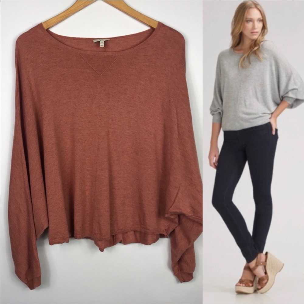 JOIE Trip Dolman Cashmere Wool Blend Sweater in Mauve Size Large
